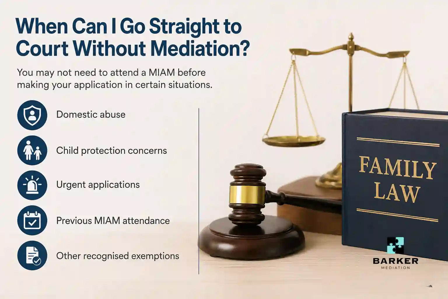 When Can I Go Straight to Court Without Mediation Nottingham?